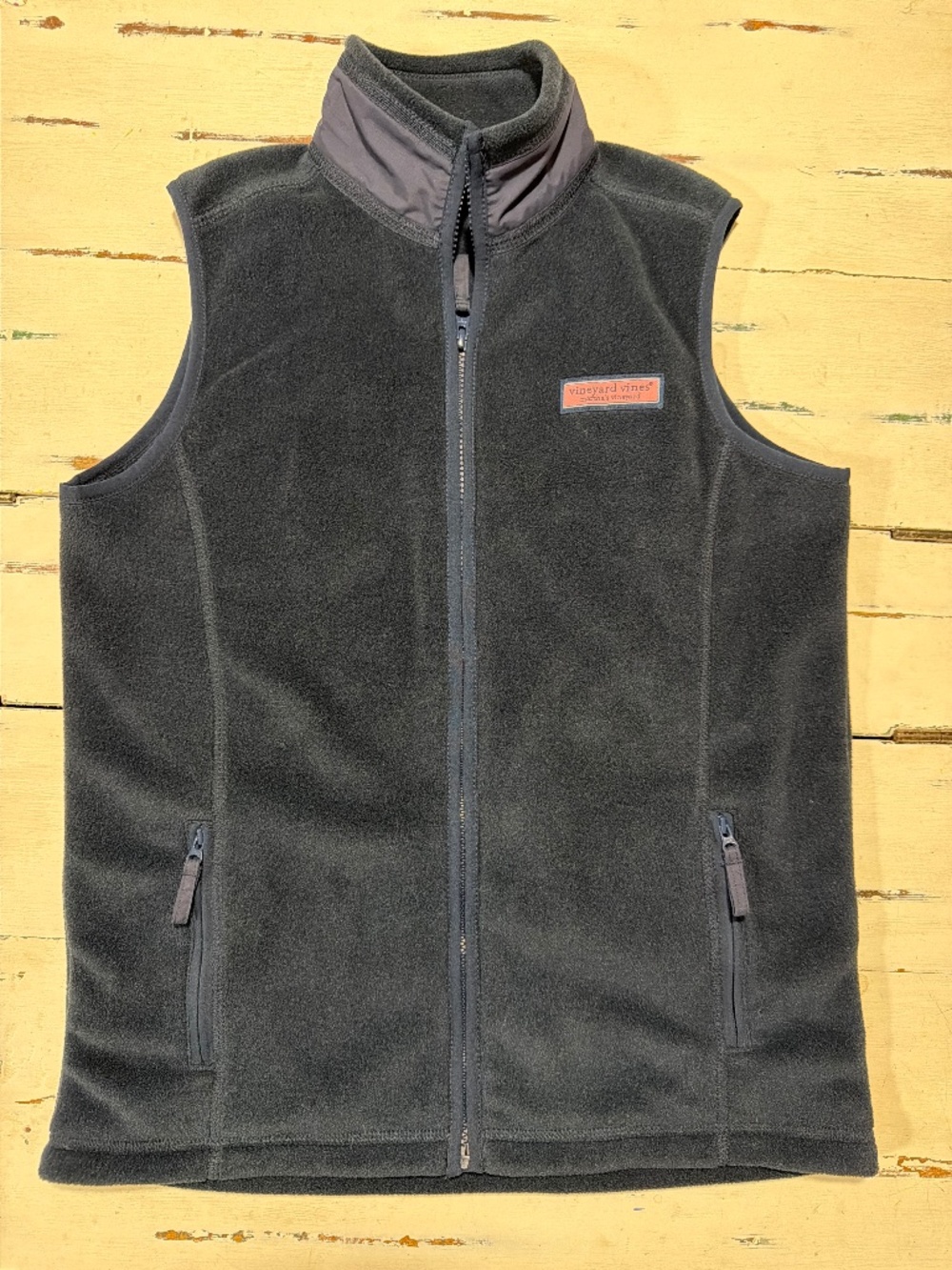 Vineyard Vines Blue Fleece Full Zip Vest Jacket Youth Size L(16-18)